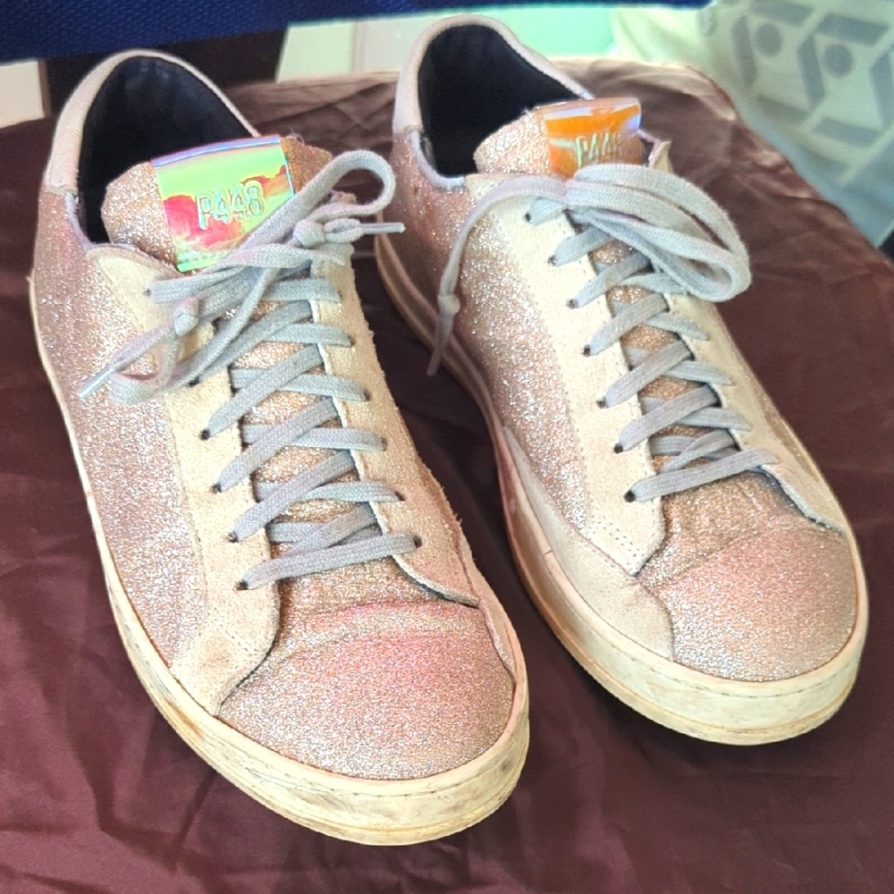 P448 Glitter Pink Sneakers